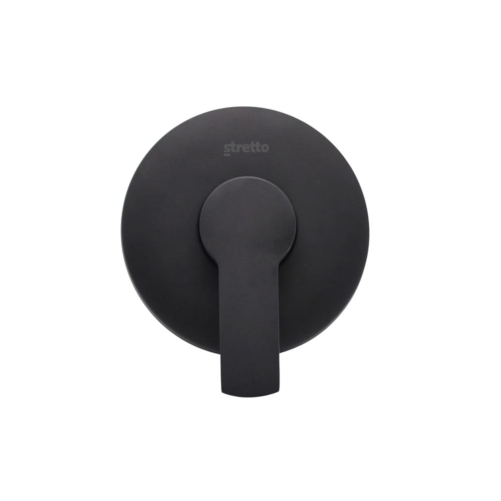 Arezzo single-control shower mixer matt black
