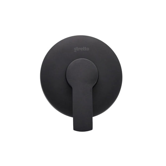 Arezzo single-control shower mixer matt black