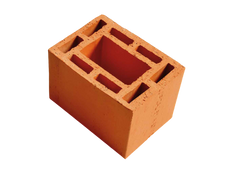 Double wall vertical drilling block quartered