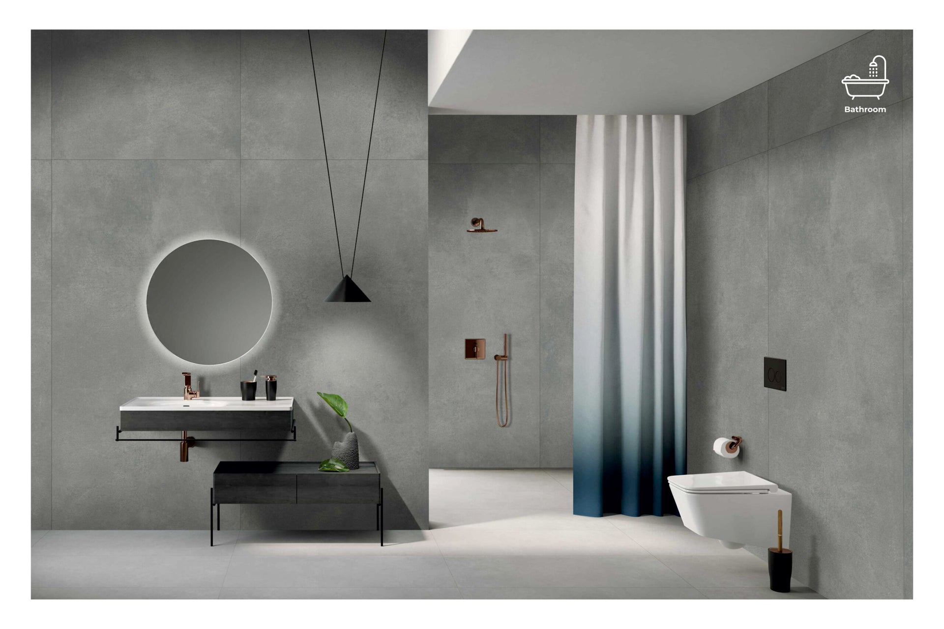 SIMENTA CONCRET GRAY PORCELAIN TILE