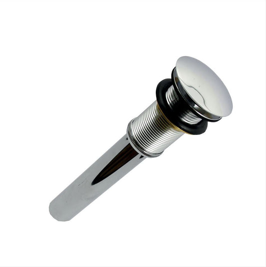 Chrome Push Drain WITHOUT Overflow