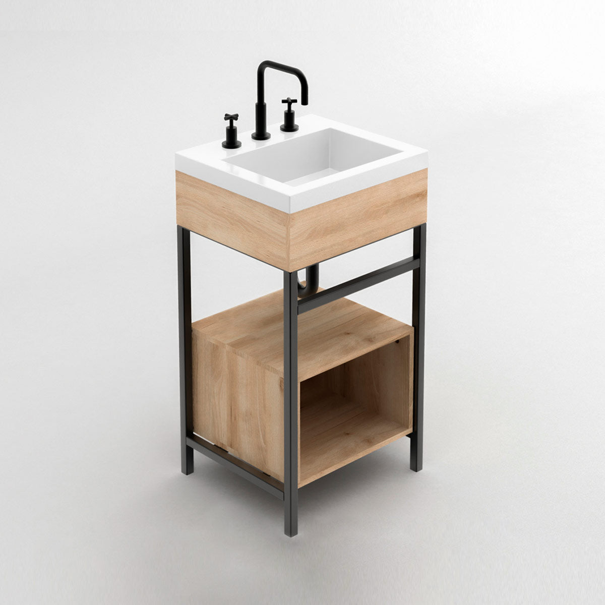 OSLO SINK COMBO + GODAI FLOOR FURNITURE 48X43cm + BUCKET 48 