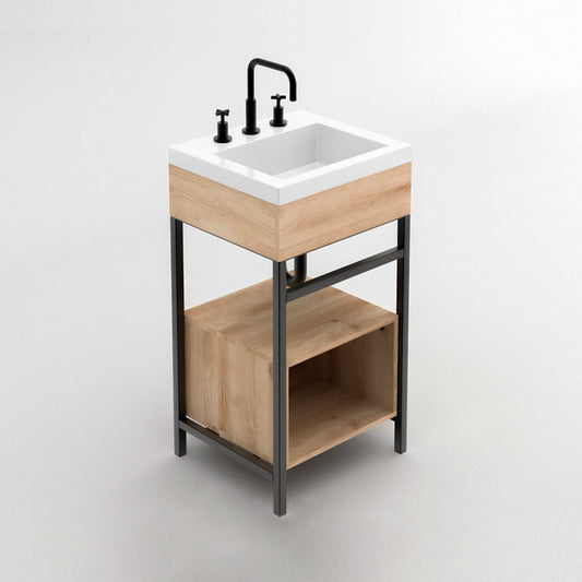 OSLO SINK COMBO + GODAI FLOOR FURNITURE 48X43cm + BUCKET 48 