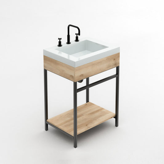 OSLO SINK COMBO + GODAI FLOOR FURNITURE 63X48cm + SHELF 