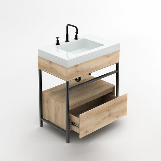 OSLO SINK COMBO + GODAI FLOOR FURNITURE 79x48cm + DRAWER CUBE 79 