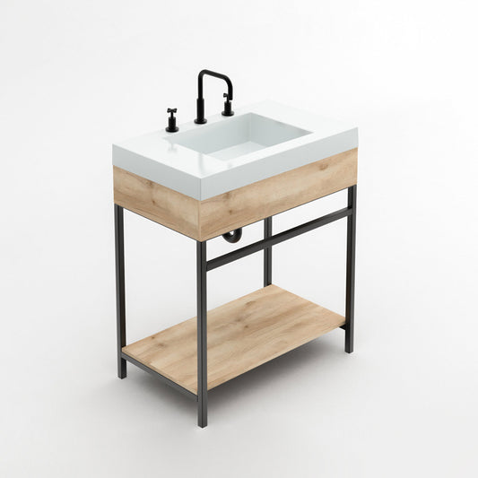 OSLO SINK COMBO + GODAI FLOOR FURNITURE 79x48cm + SHELF 