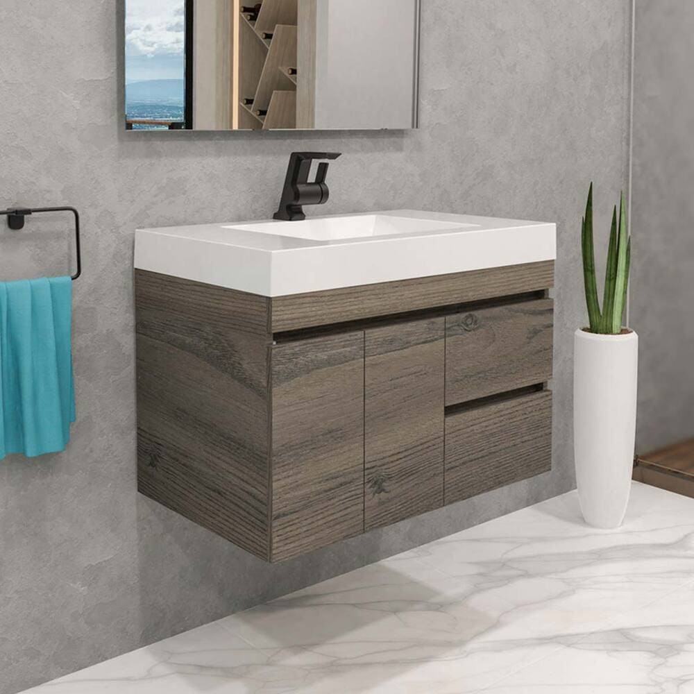 Combo Oslo Washbasin + Vitelli Class Furniture 79X48CM
