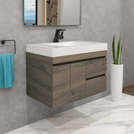 Combo Oslo Washbasin + Vitelli Class Furniture 79X48CM