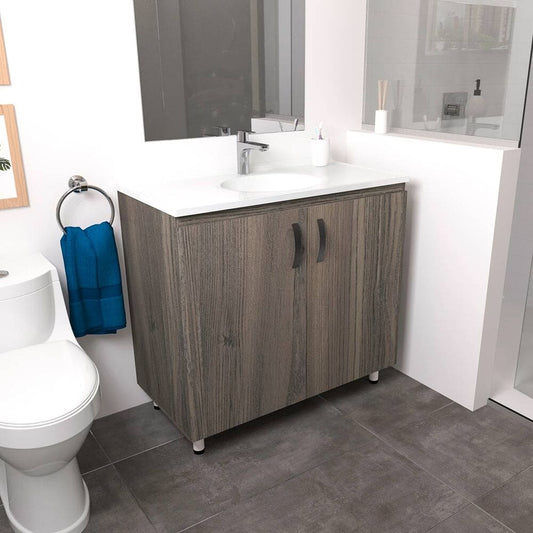 Quadratto Washbasin + Basic Floor Cabinet 94X48cm