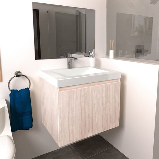 Oslo Washbasin + Basic Furniture Without Handles 63X48cm