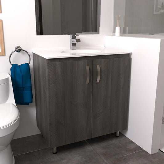 Quadratto Washbasin + Basic Floor Cabinet 79X48cm