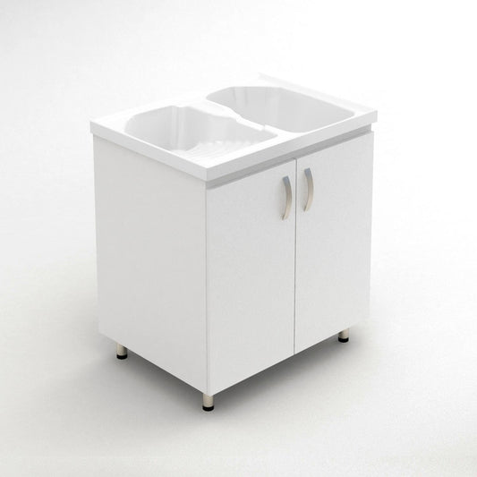 Combo Lavadero Aqua + Mueble  RH Piso  80X60 CM