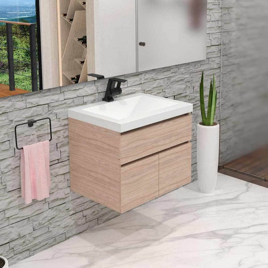 Combo Bari Washbasin + Macao Class Furniture 63X48cm