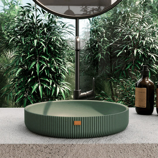 Lotus Concrete Washbasin 01-DROP IN