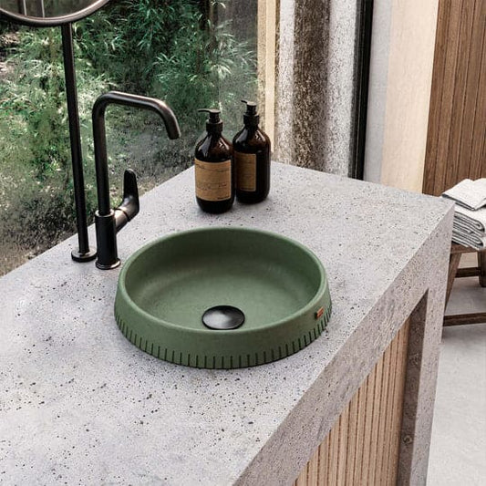 Papua Concrete Sink 01-Drop In