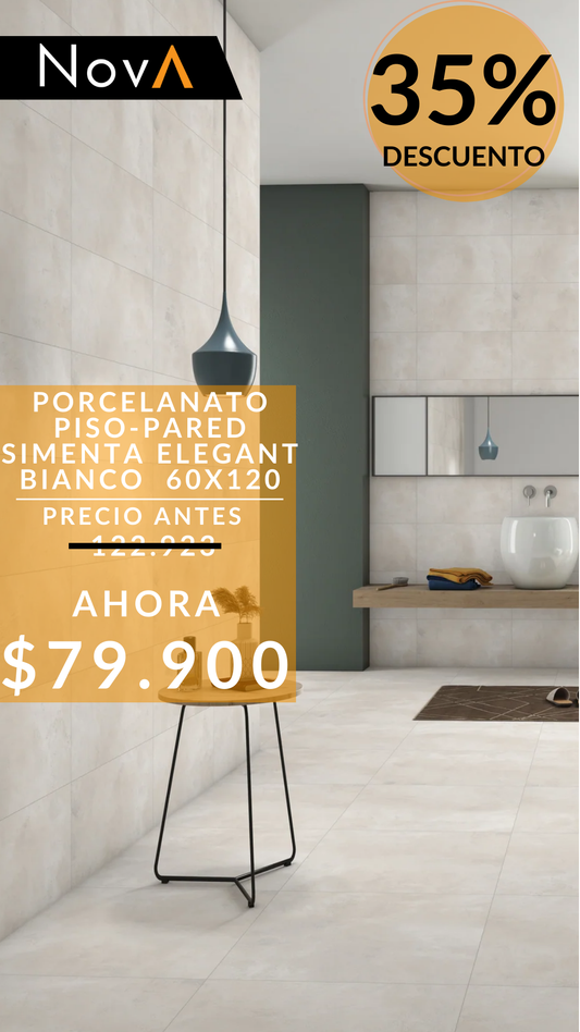 SIMENTA ELEGANT BIANCO PORCELAIN TILE