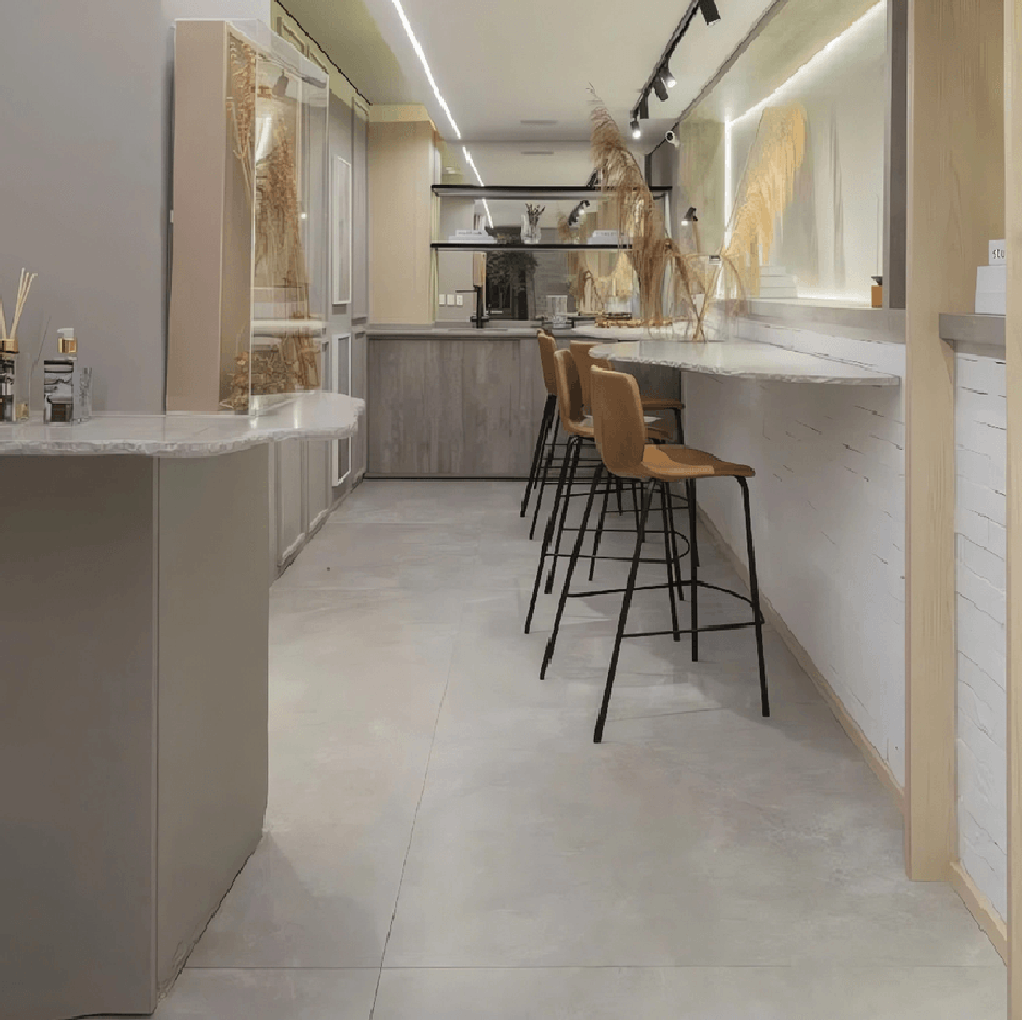 PORCELAIN FLOOR WALL DOLMEN CINZA AC - 90X90
