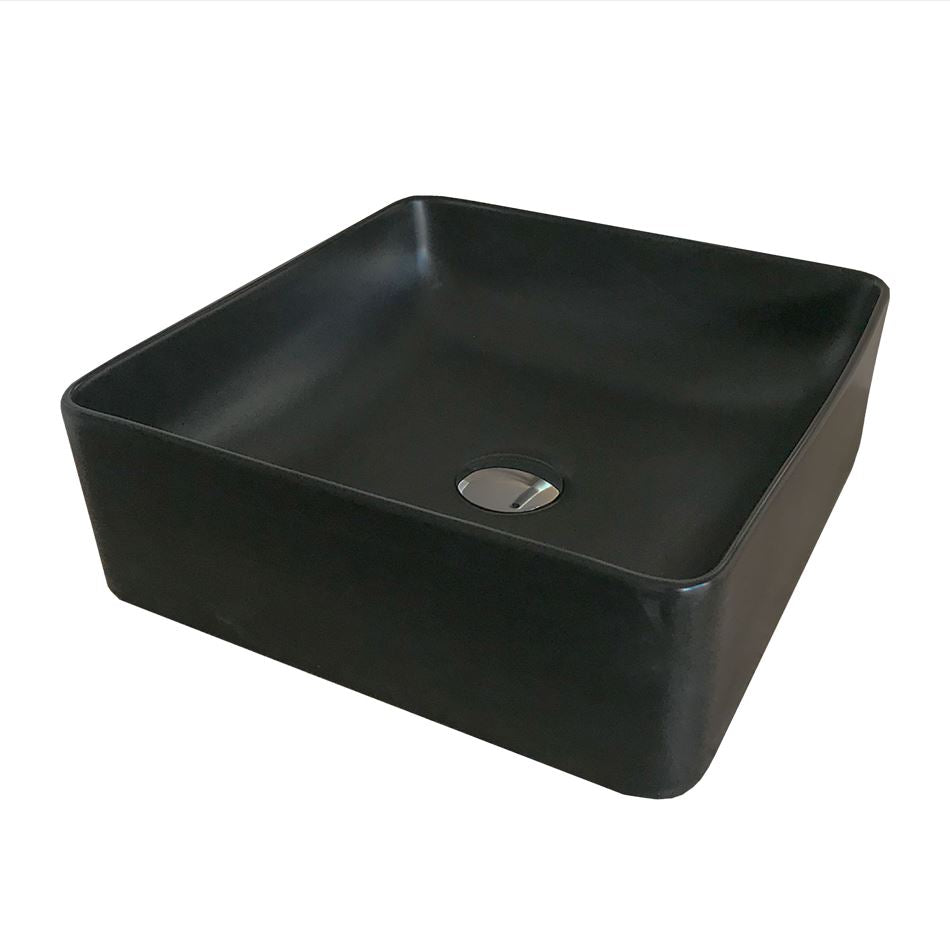 Bari Black Matte Ceramic Washbasin
