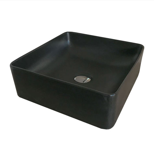 Bari Black Matte Ceramic Washbasin