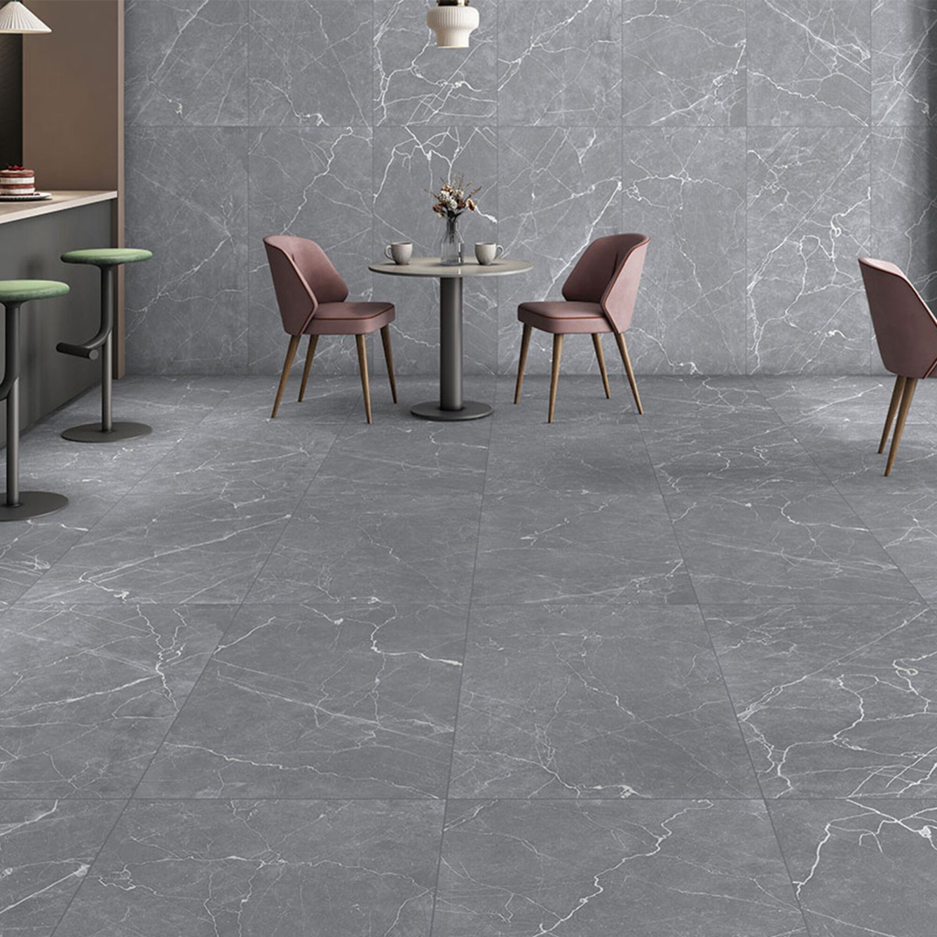 PORCELAIN FLOOR - WALL CARAL BLACK 60X120
