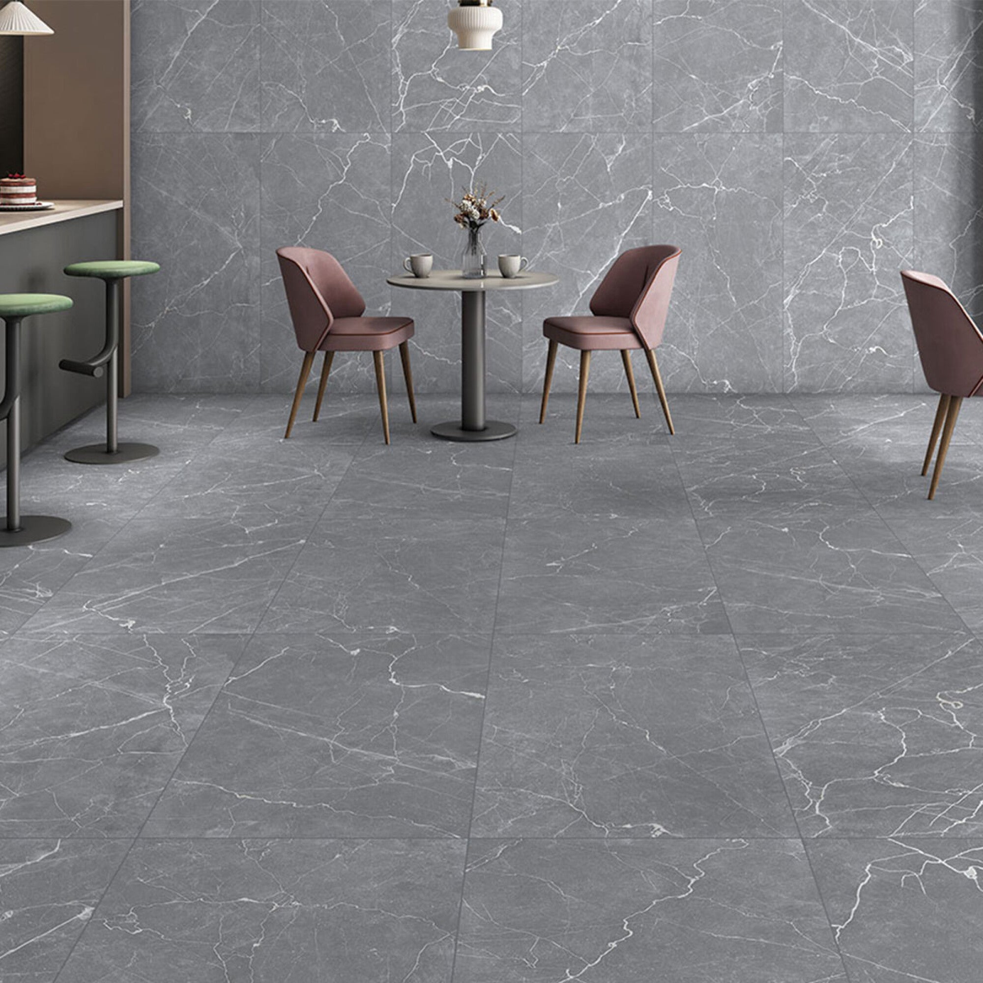 PORCELAIN FLOOR - WALL CARAL BLACK 60X120